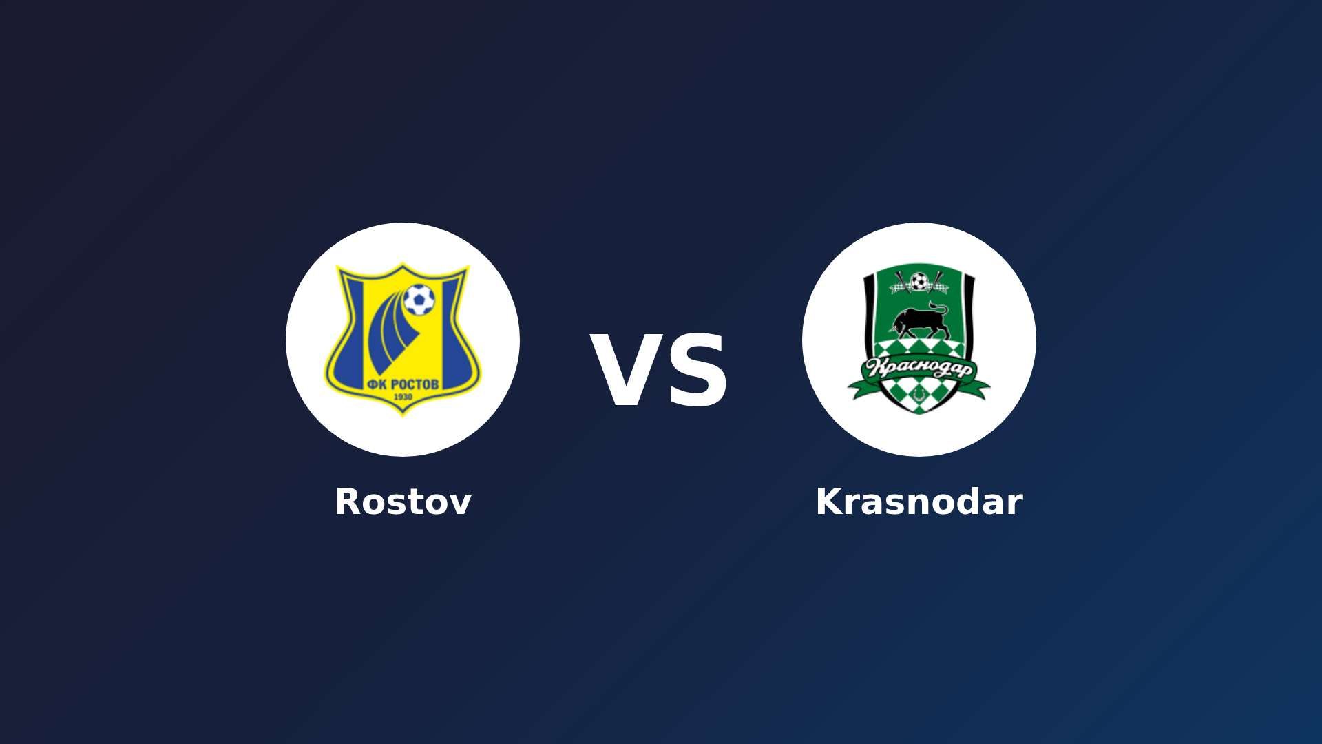 Rostov vs Krasnodar