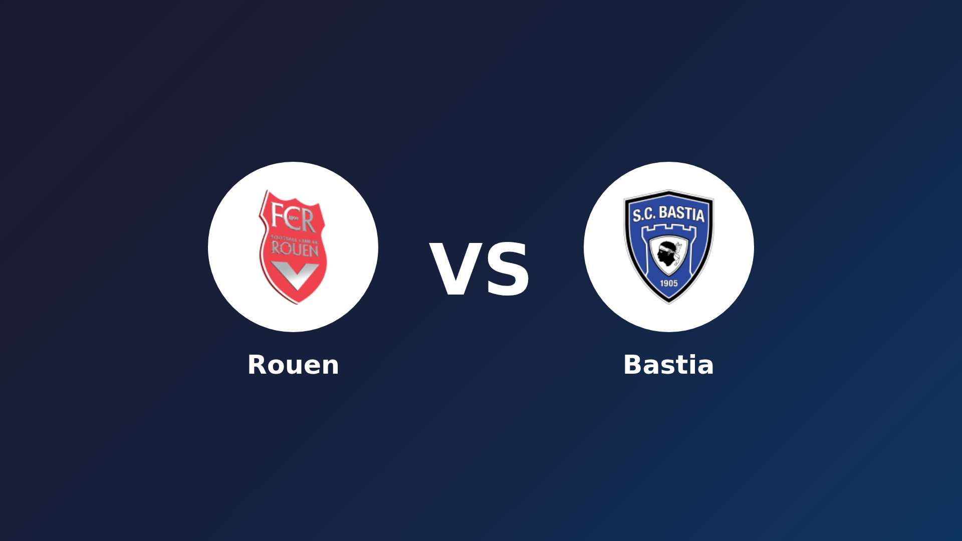 Rouen vs Bastia