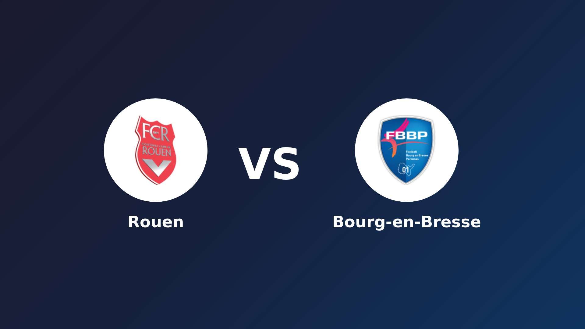 Rouen vs Bourg-en-Bresse
