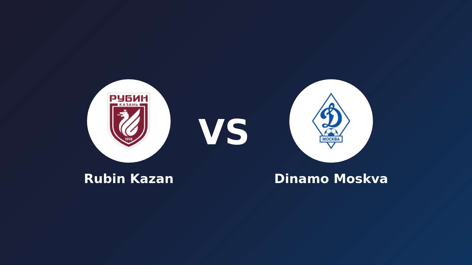 Rubin Kazan vs Dinamo Moskva