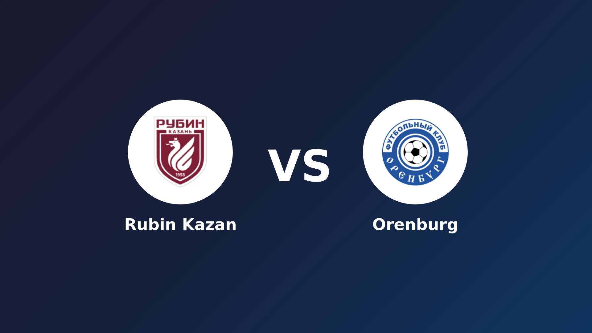 Rubin Kazan vs Orenburg