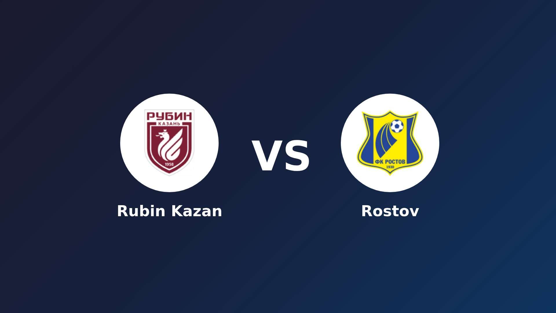 Rubin Kazan vs Rostov
