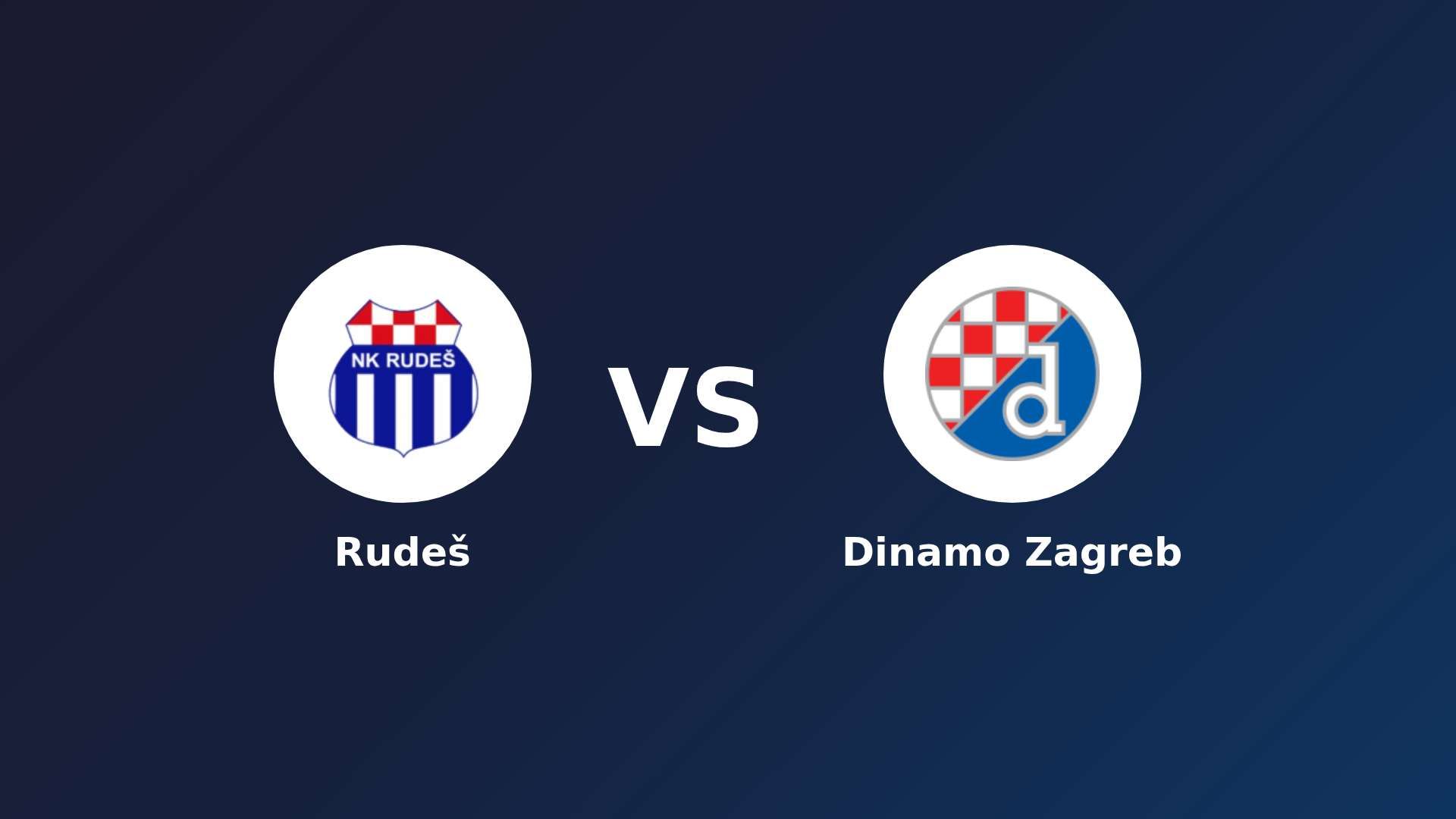 Rudeš vs Dinamo Zagreb