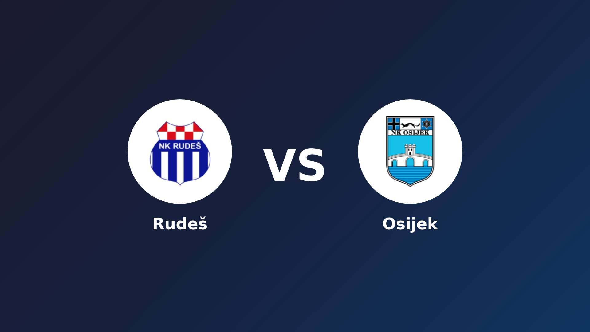 Rudeš vs Osijek
