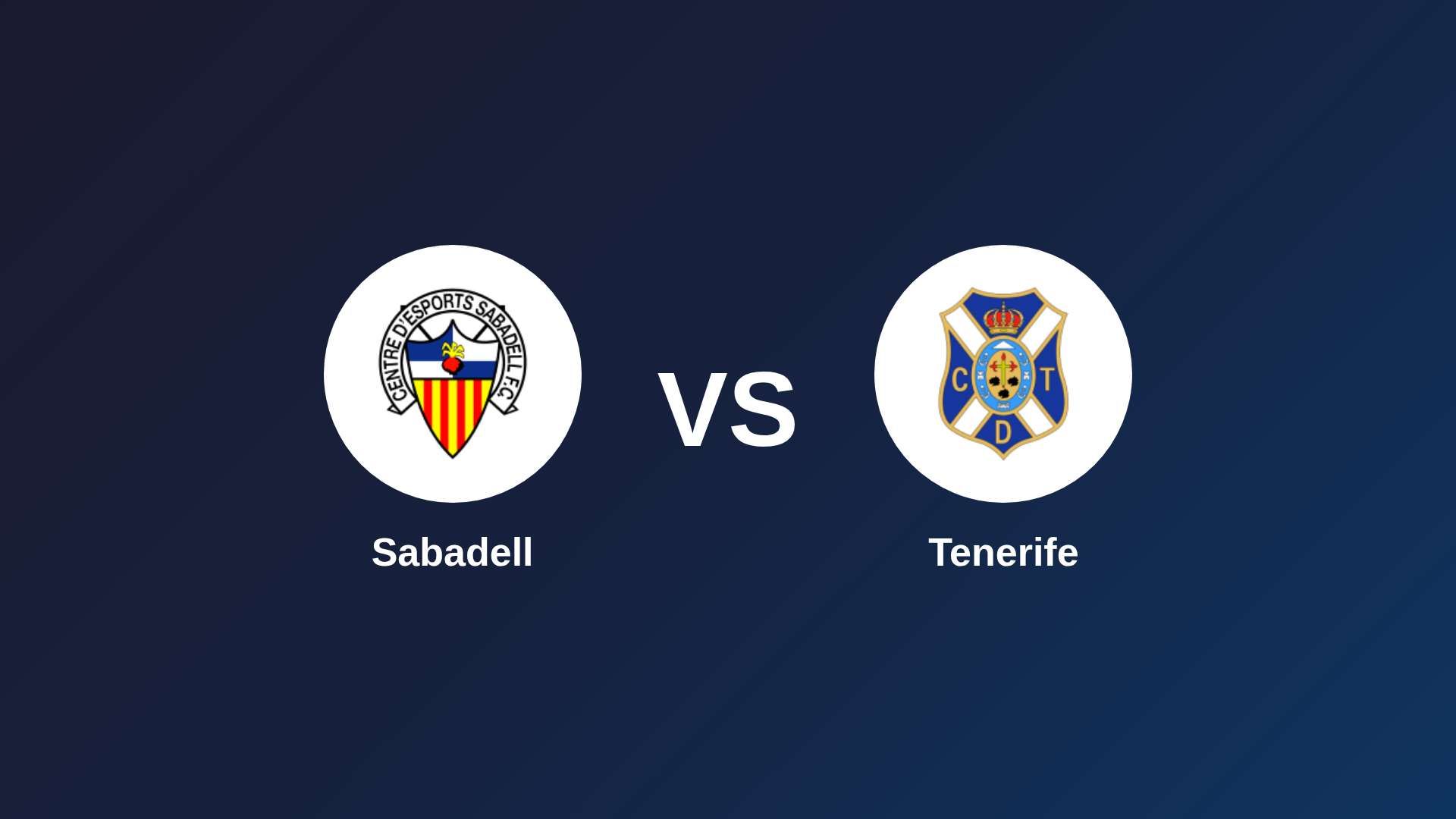 Sabadell vs Tenerife