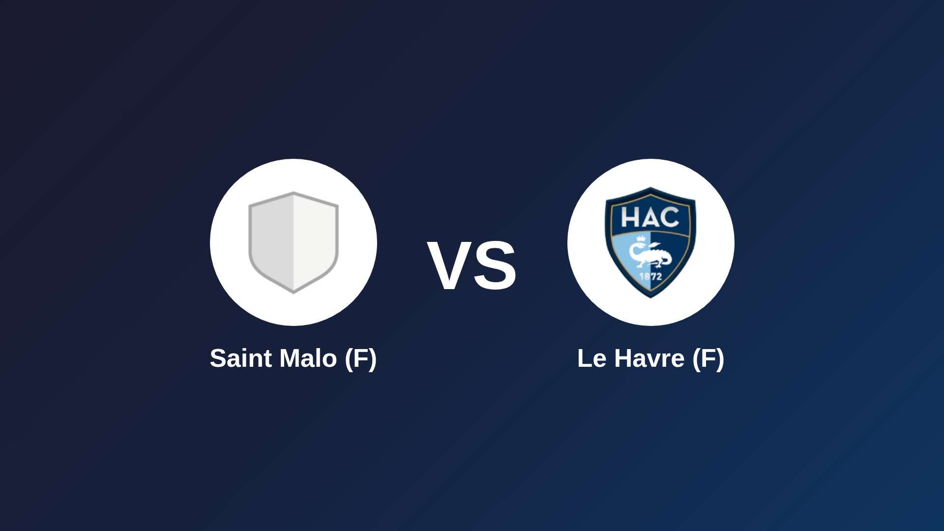 Saint Malo (F) vs Le Havre (F)