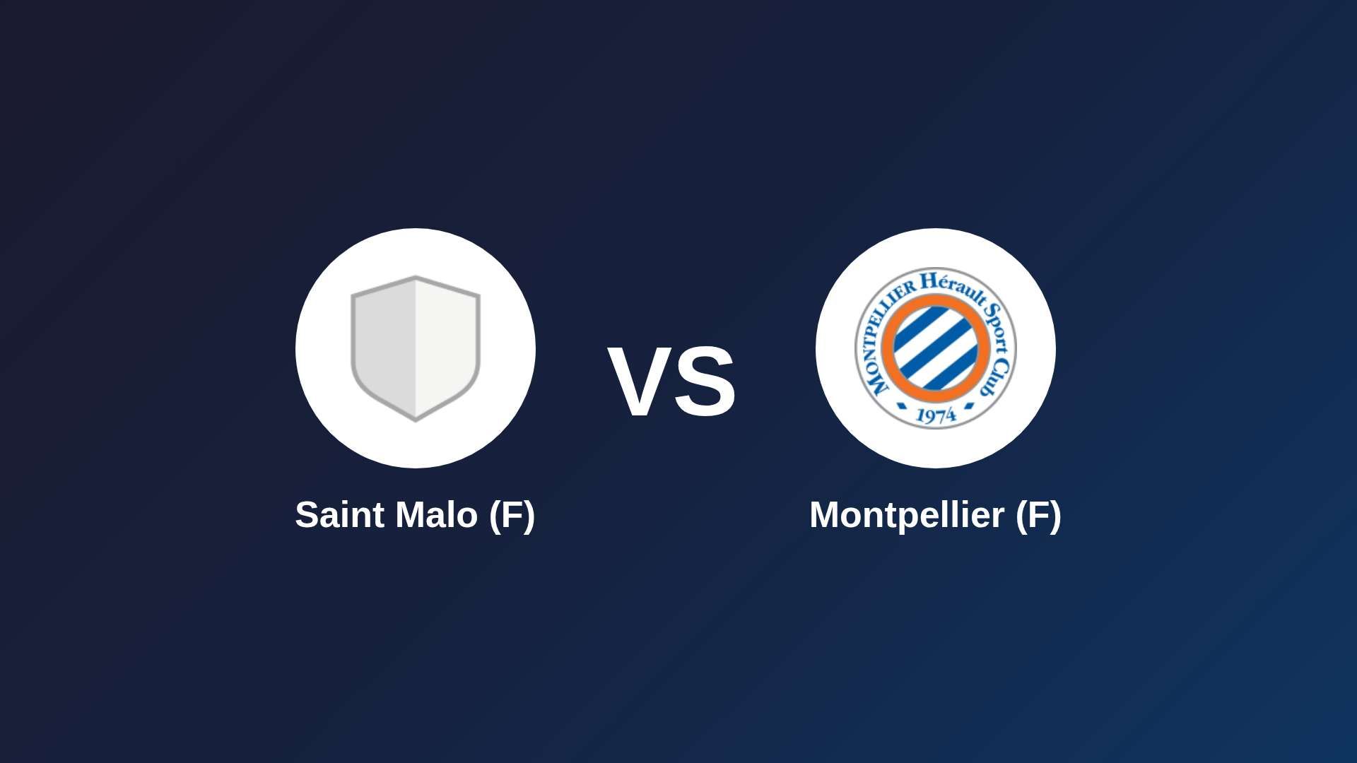 Saint Malo (F) vs Montpellier (F)
