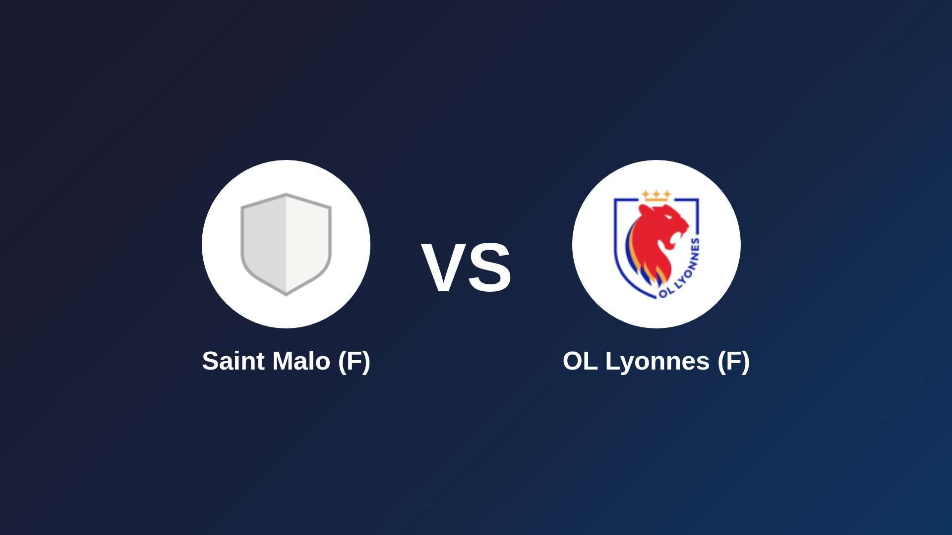 Saint Malo (F) vs OL Lyonnes (F)