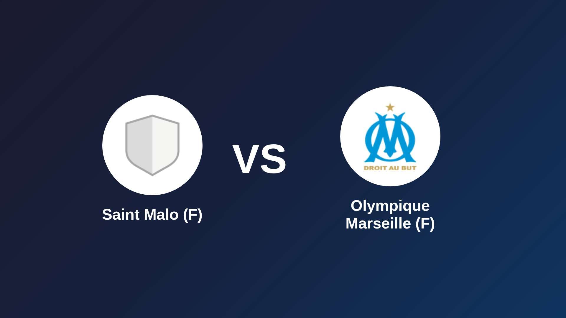 Saint Malo (F) vs Olympique Marseille (F)