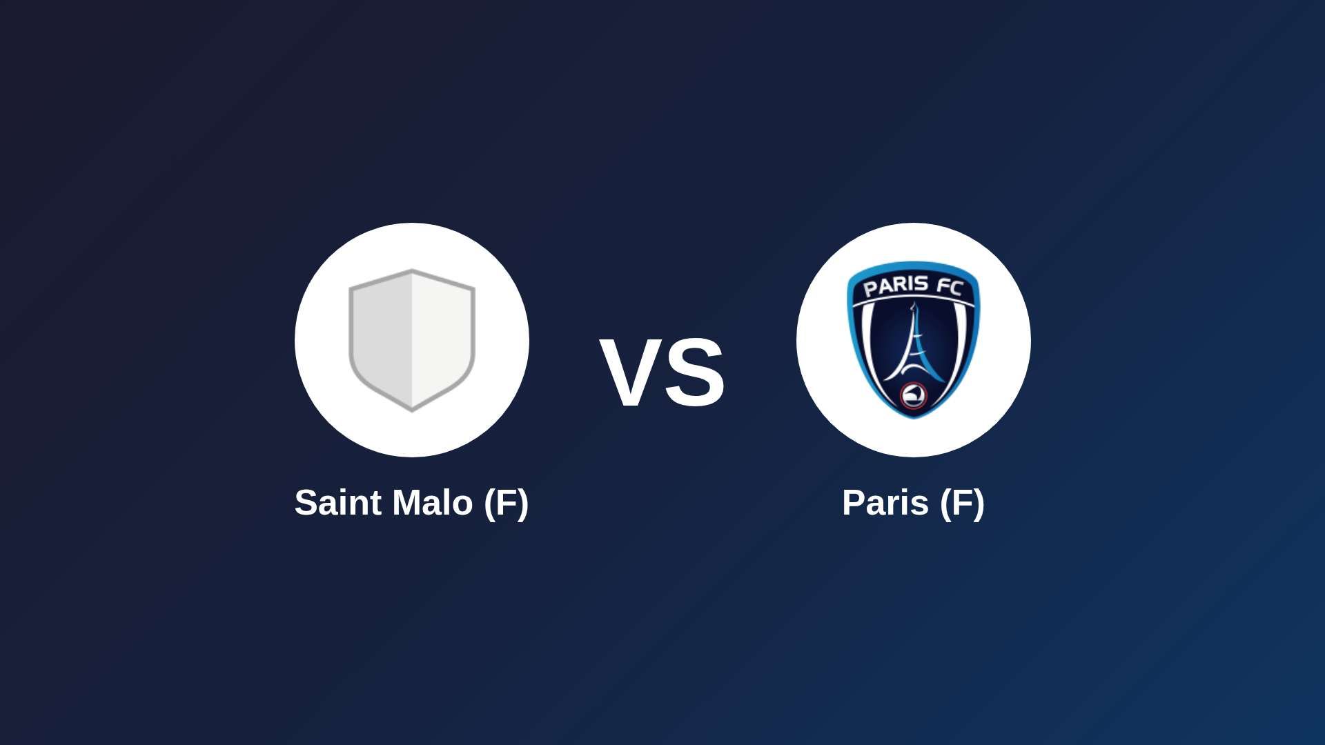 Saint Malo (F) vs Paris (F)