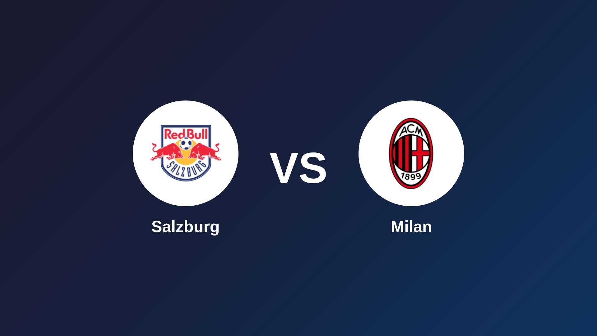 Salzburg vs AC Milan