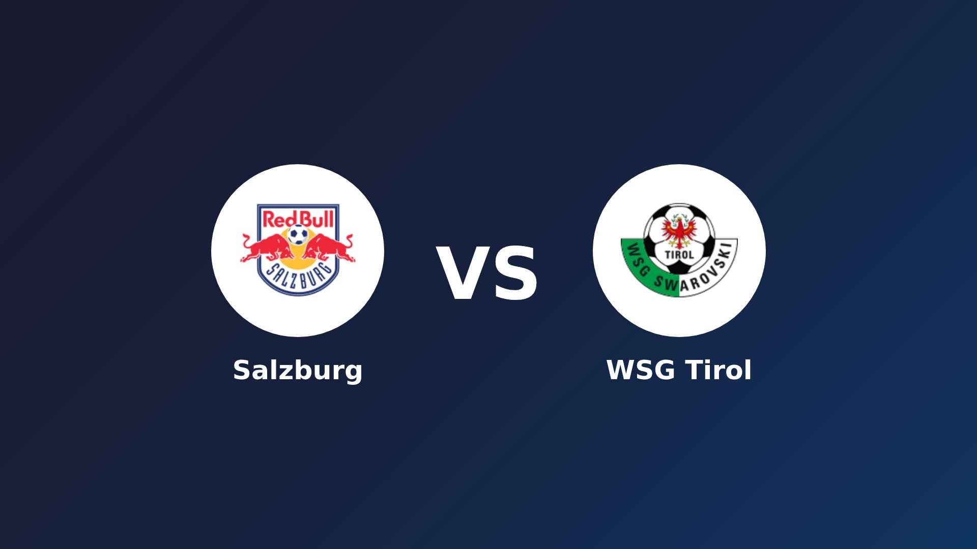 Salzburg vs (F)SG Tirol