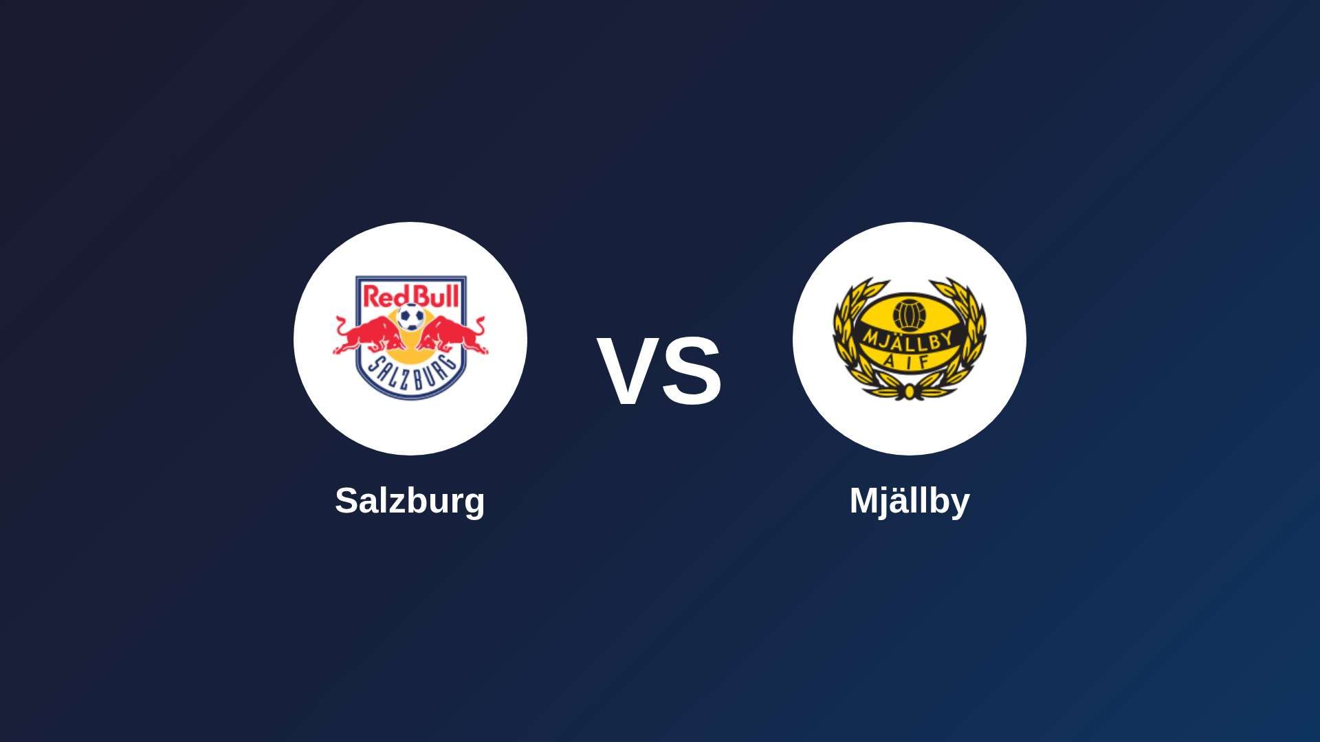 Salzburg vs Mjällby