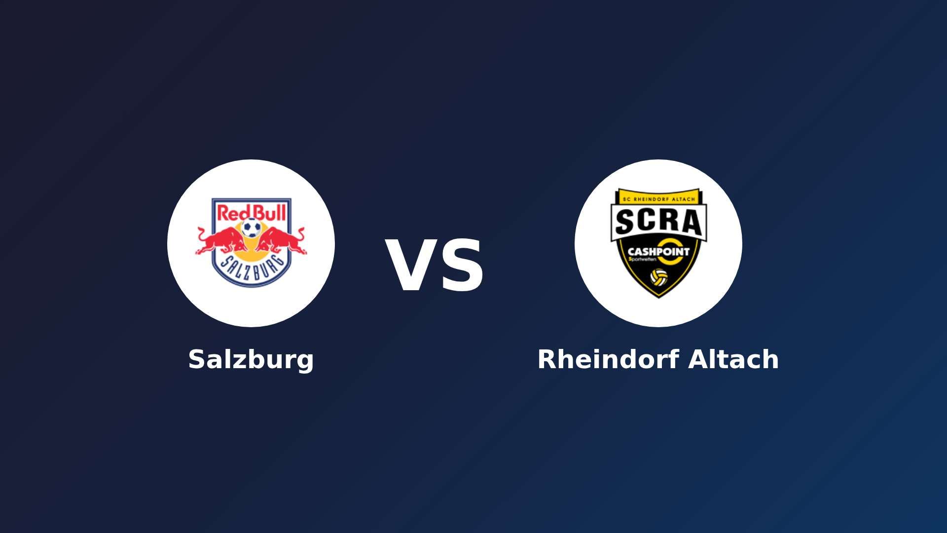 Salzburg vs Rheindorf Altach