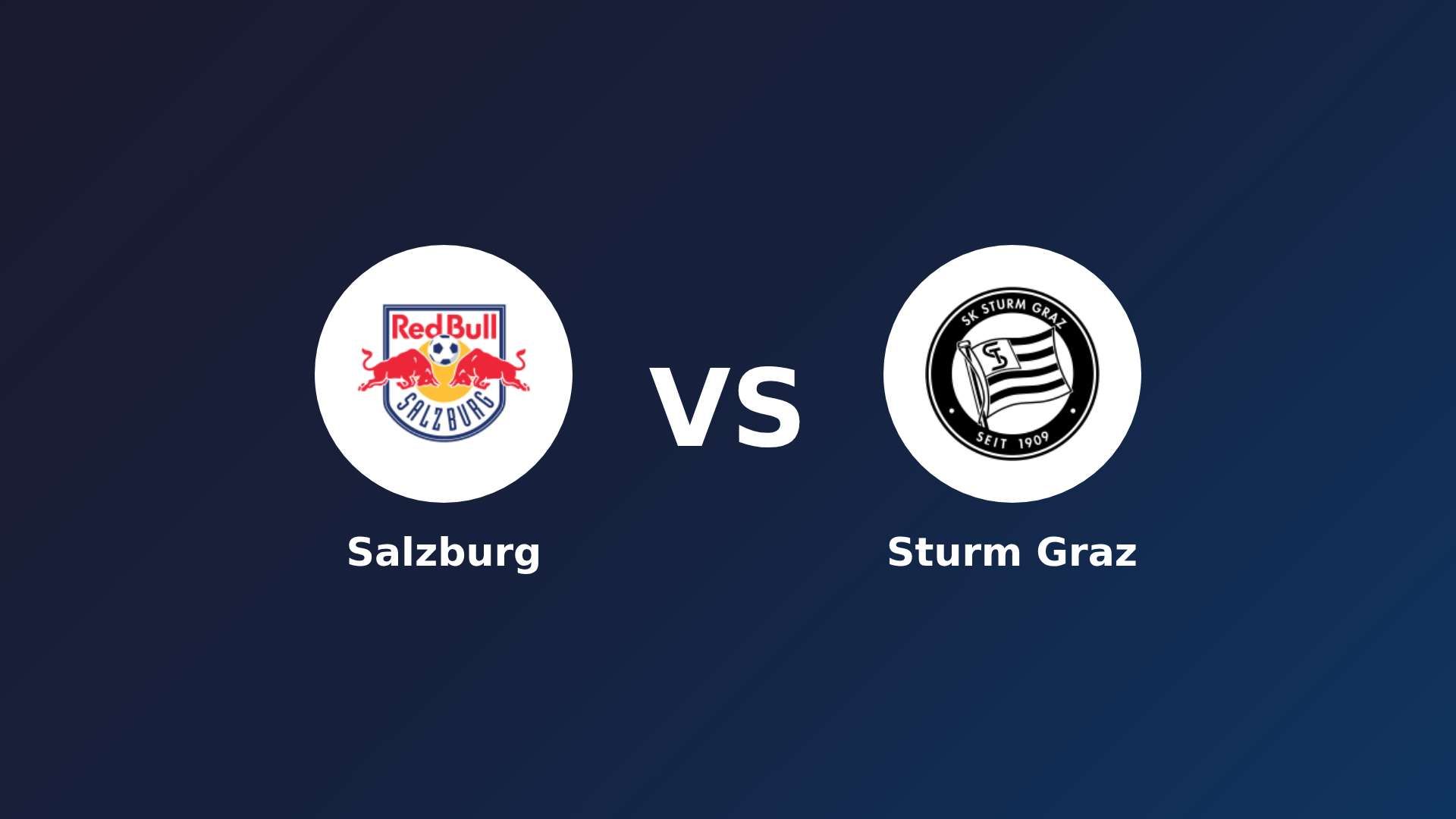 Salzburg vs Sturm Graz
