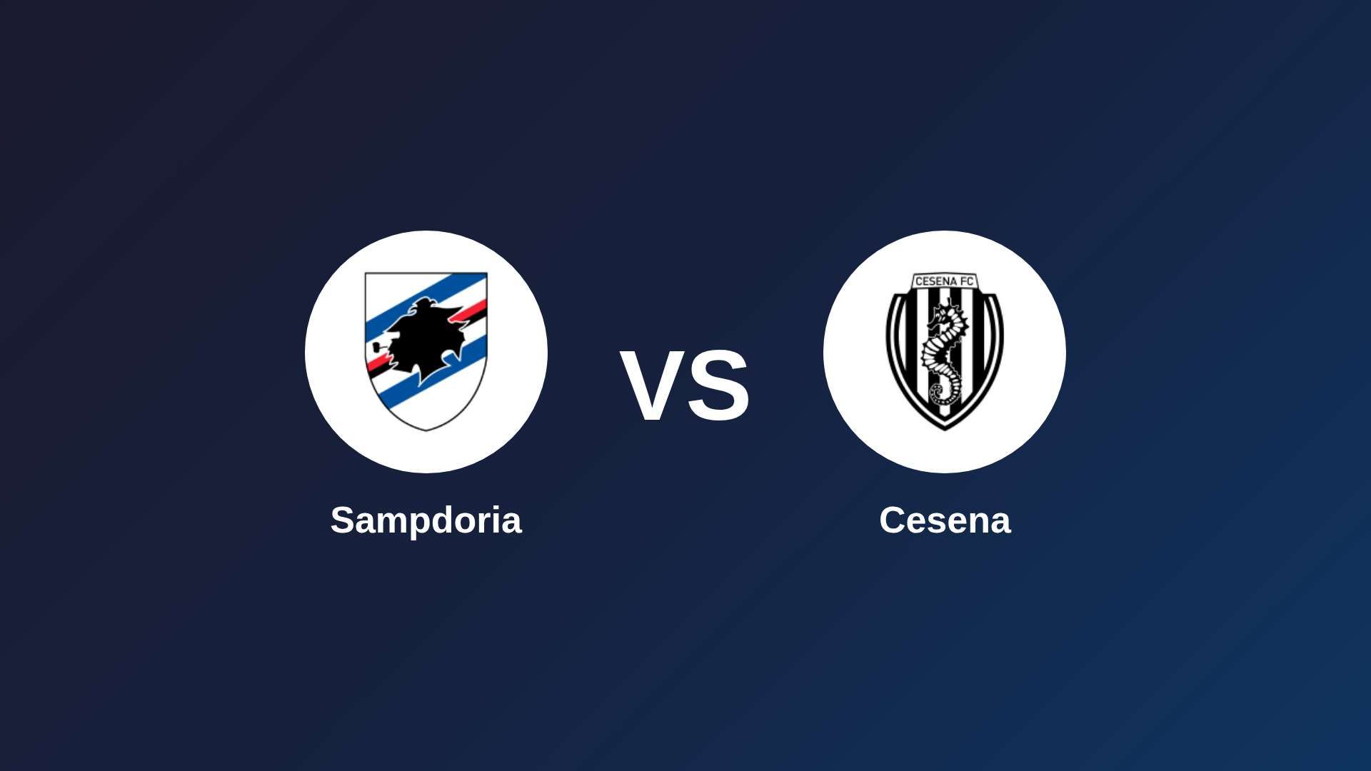 Sampdoria vs Cesena