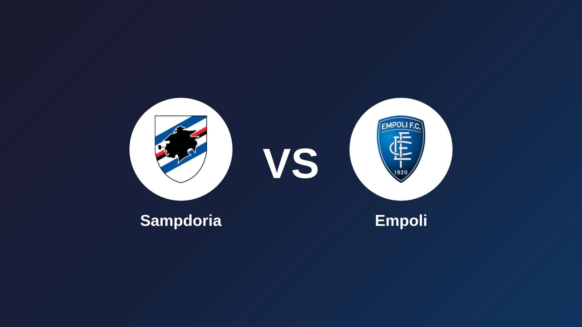 Sampdoria vs Empoli