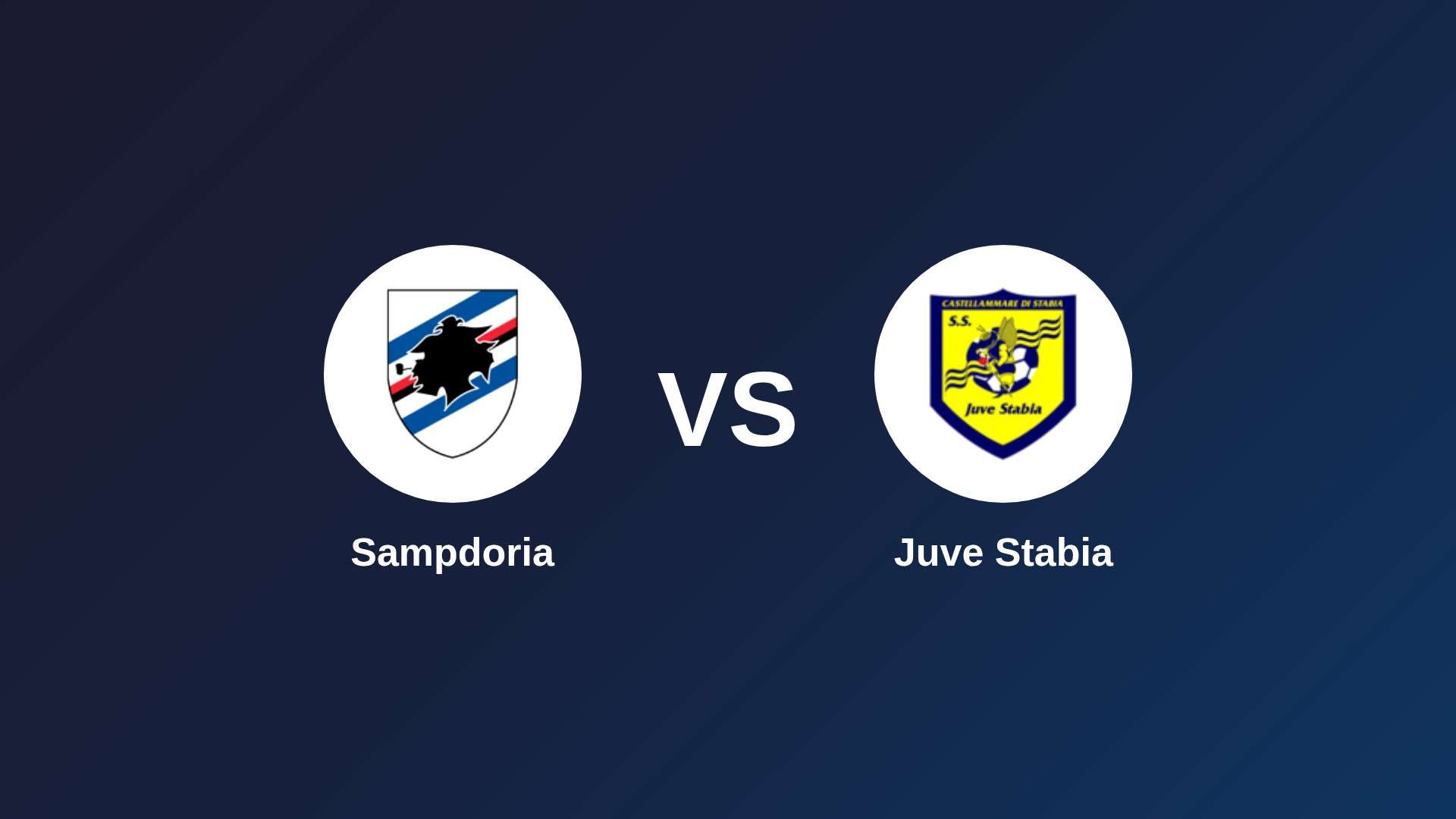 Sampdoria vs Juve Stabia