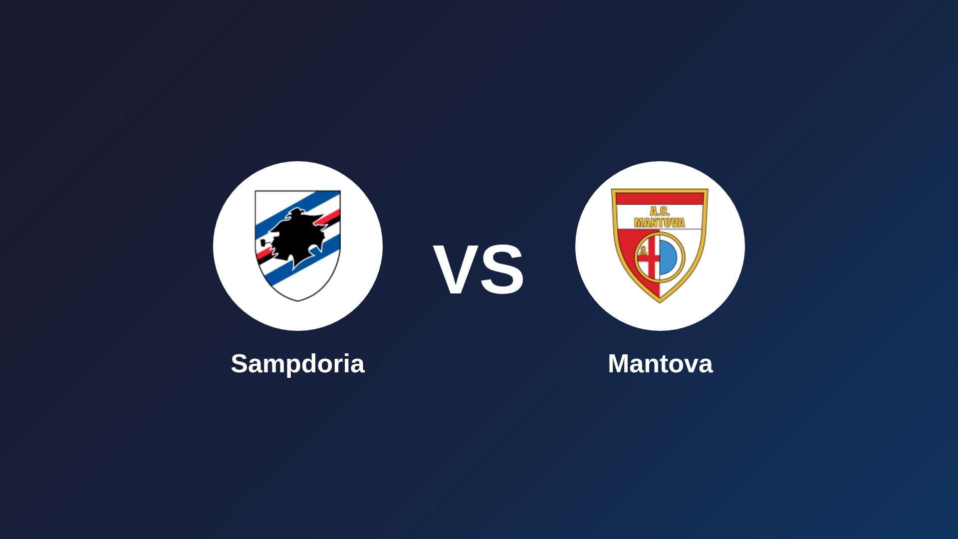 Sampdoria vs Mantova