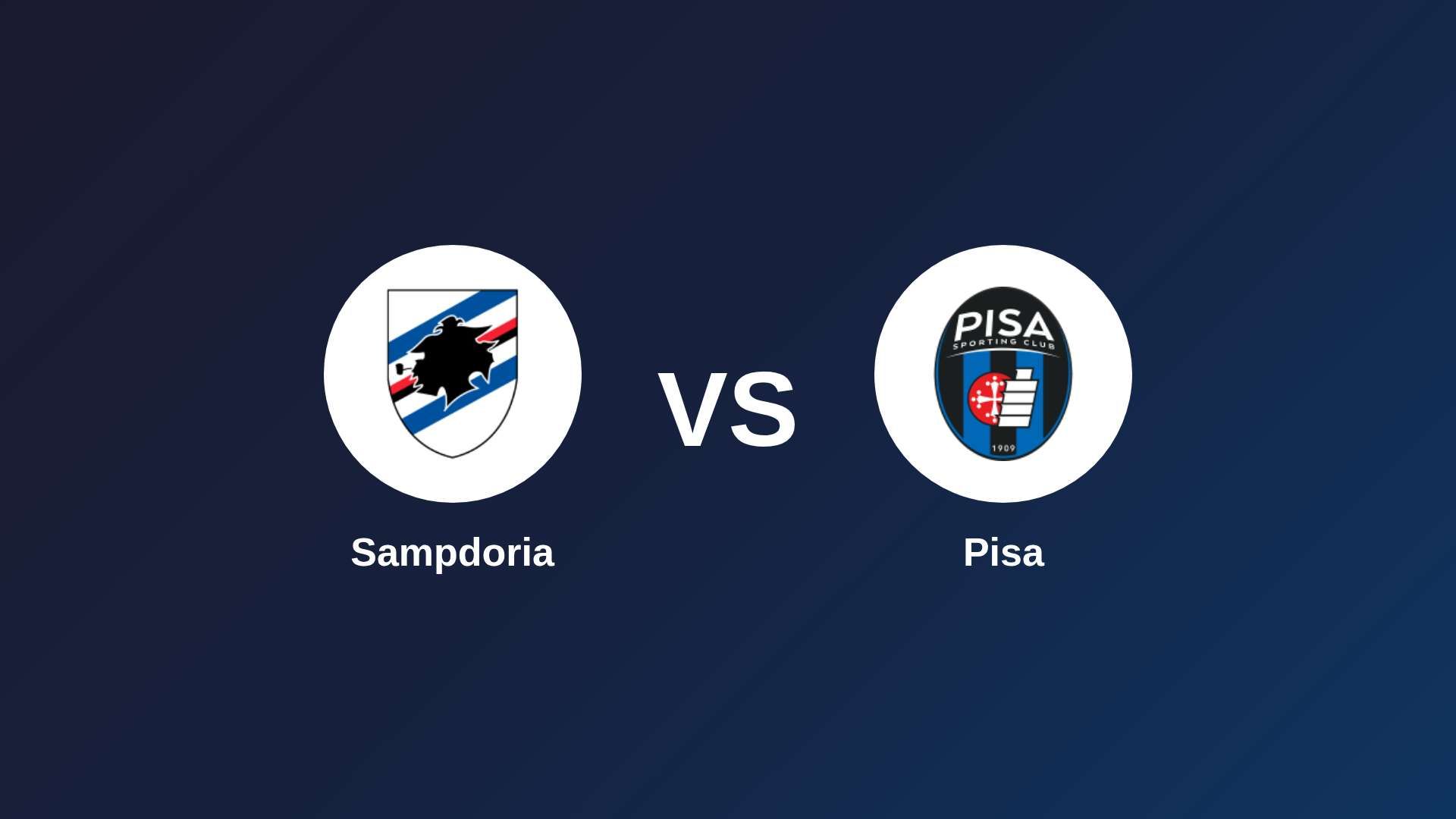 Sampdoria vs Pisa