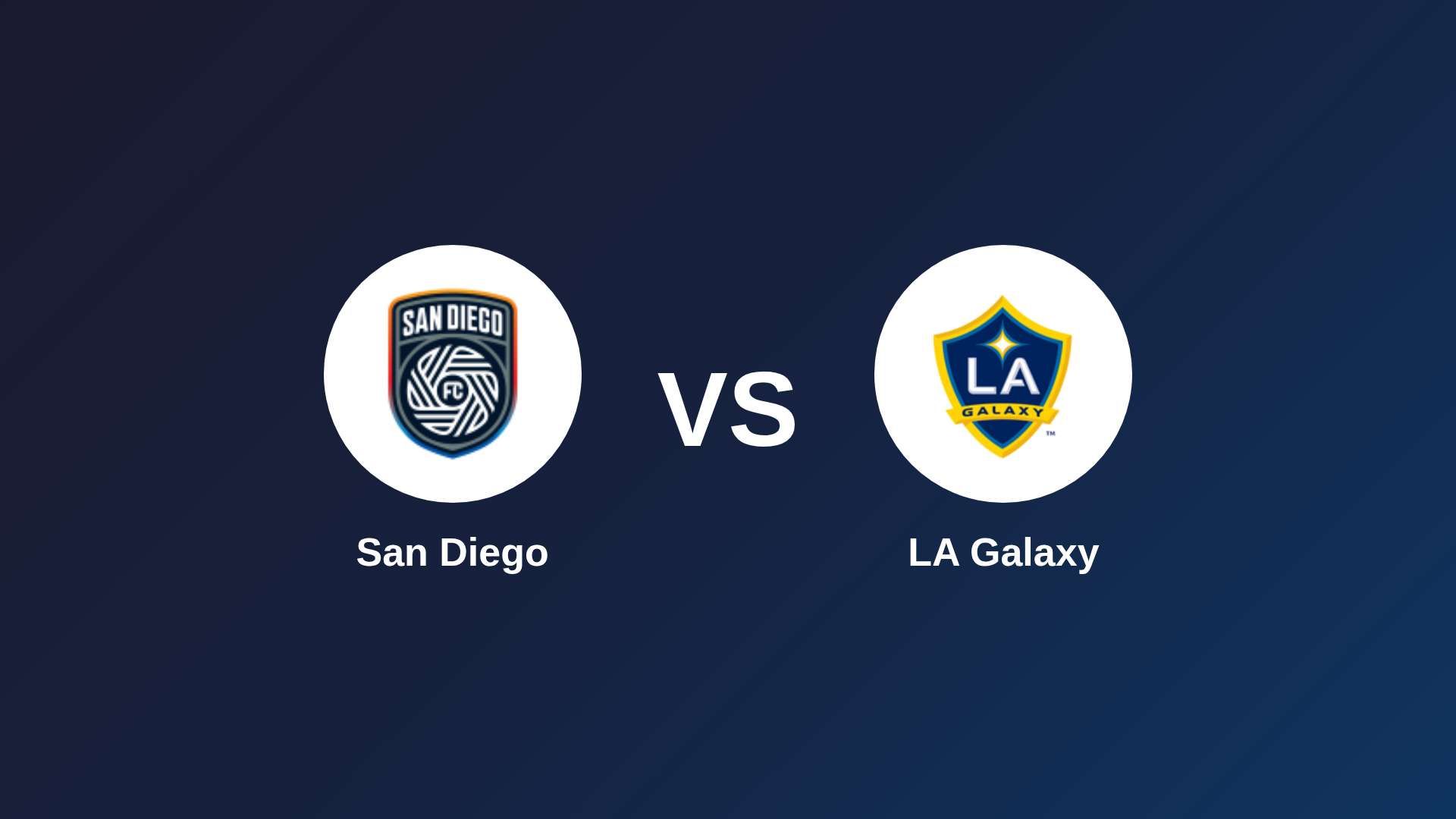 San Diego vs LA Galaxy