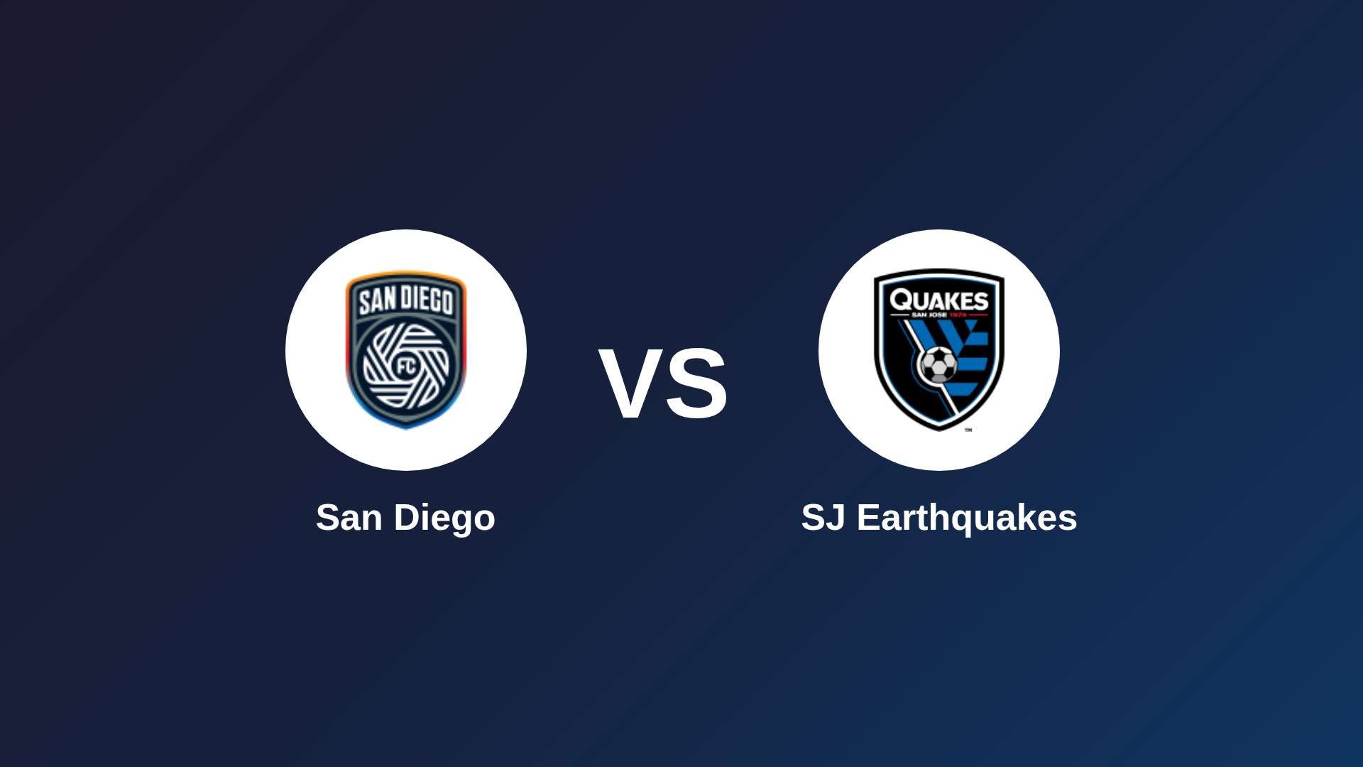 San Diego vs SJ Earthquakes
