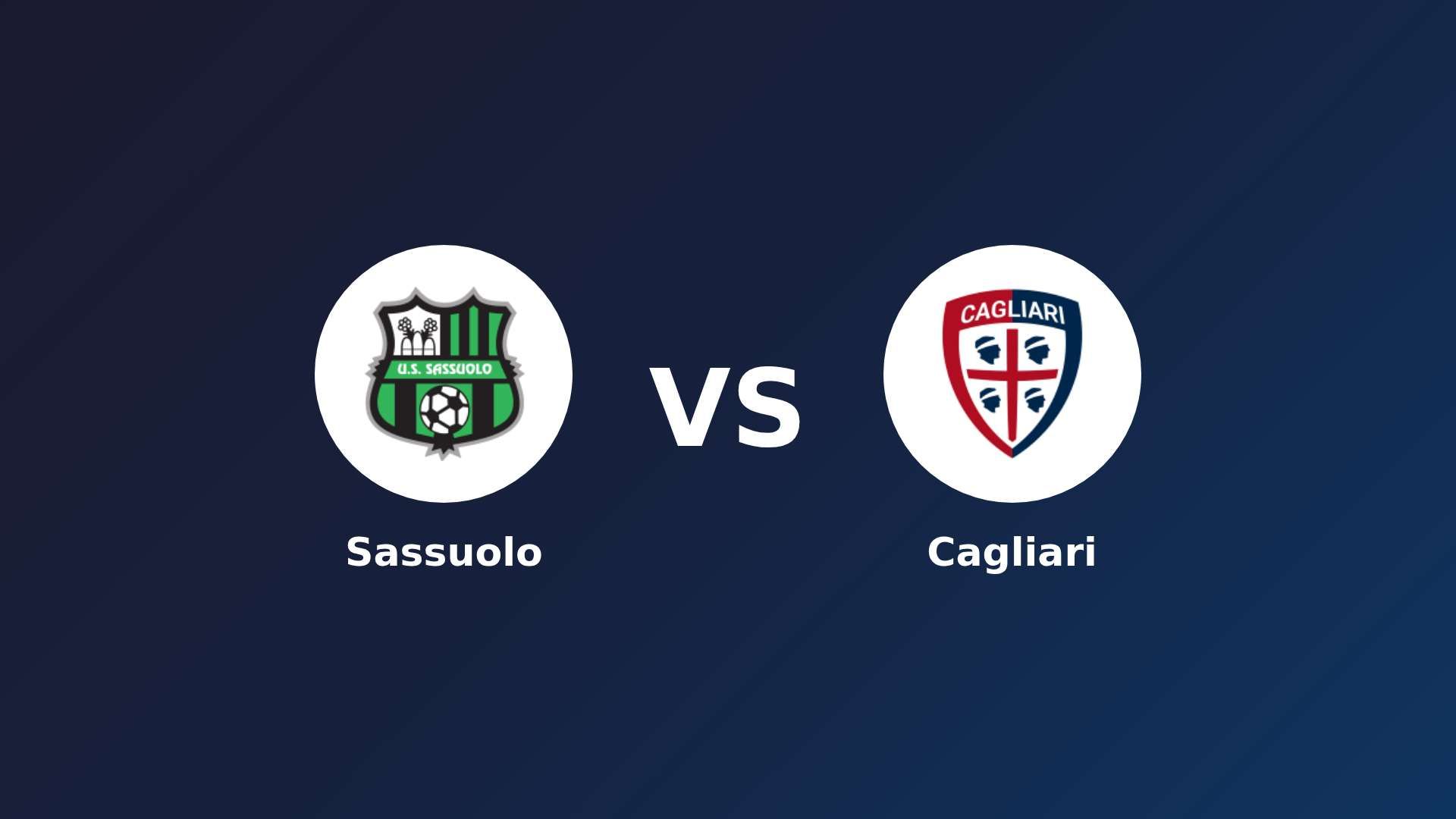 Sassuolo vs Cagliari
