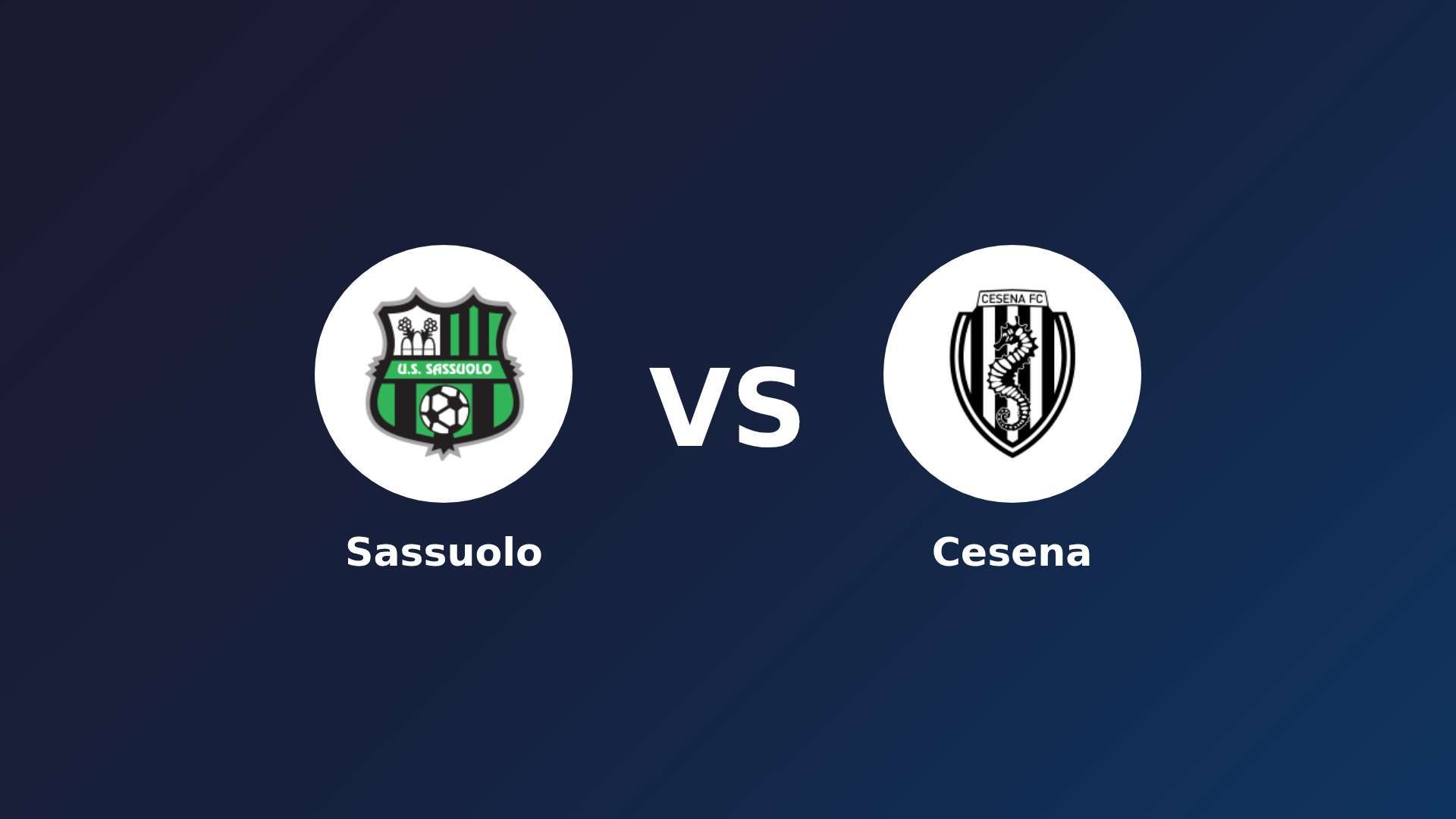 Sassuolo vs Cesena
