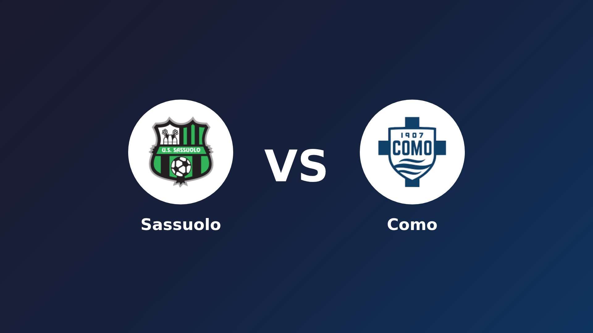 Sassuolo vs Como