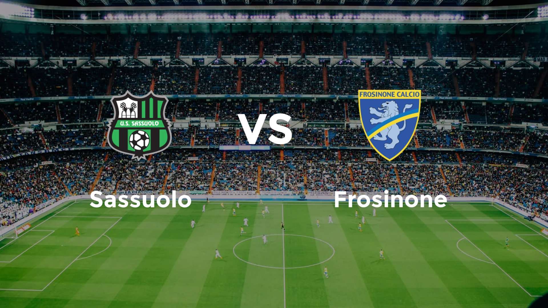 Sassuolo vs Frosinone