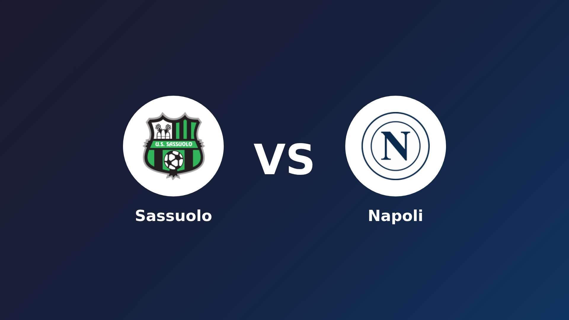 Sassuolo vs Napoli