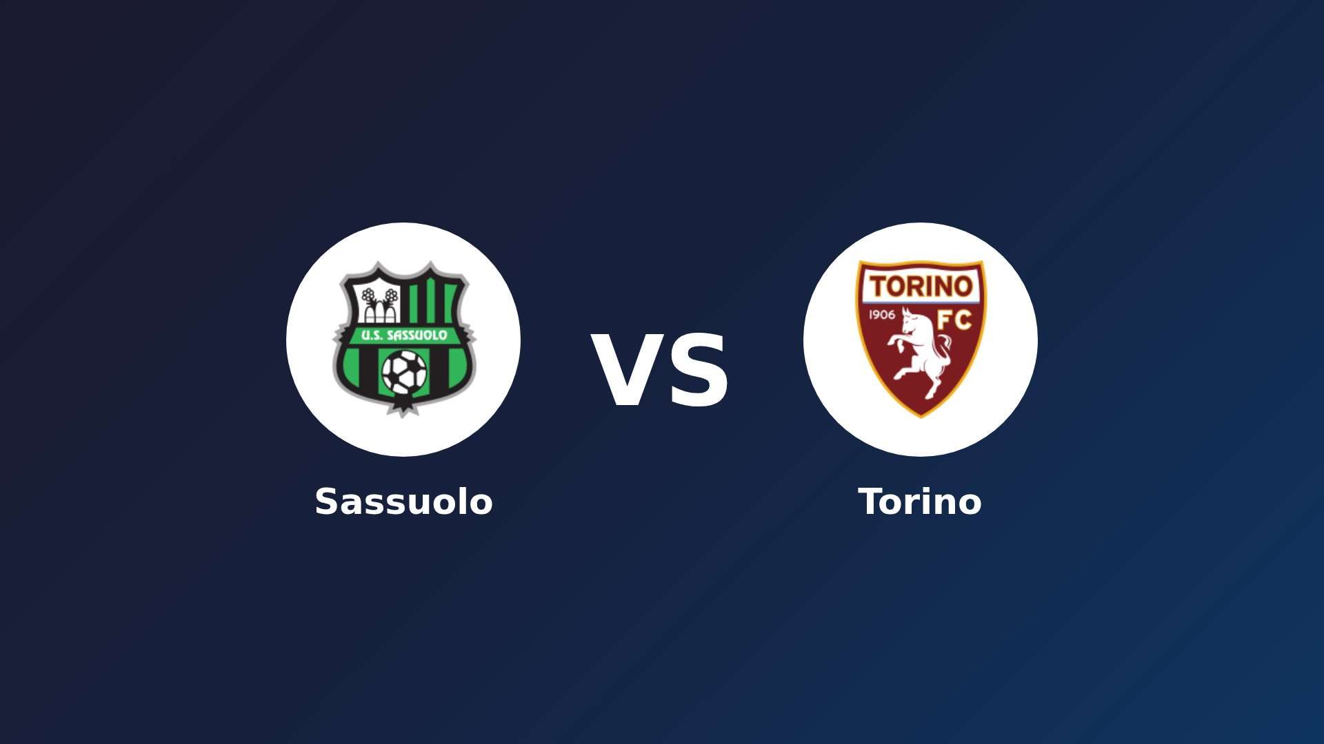 Sassuolo vs Torino
