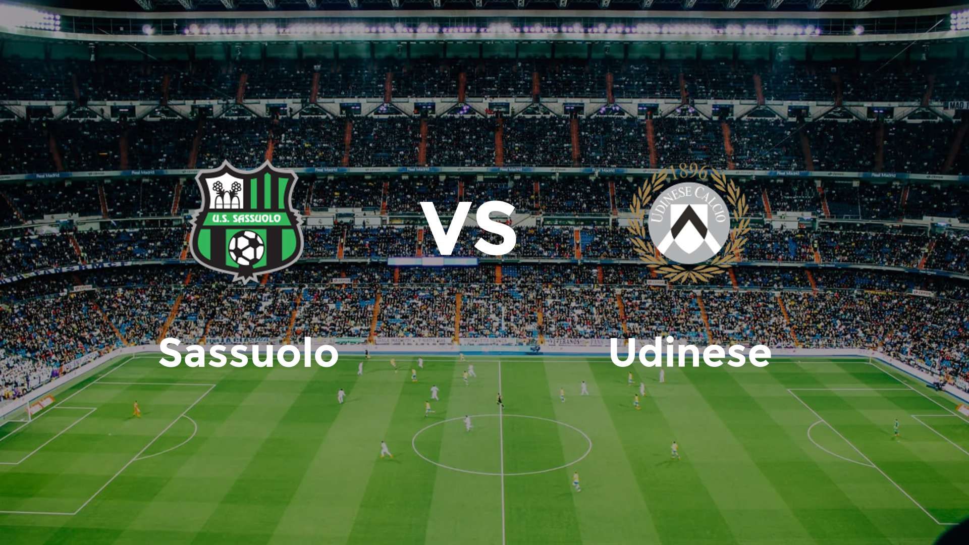 Sassuolo vs Udinese