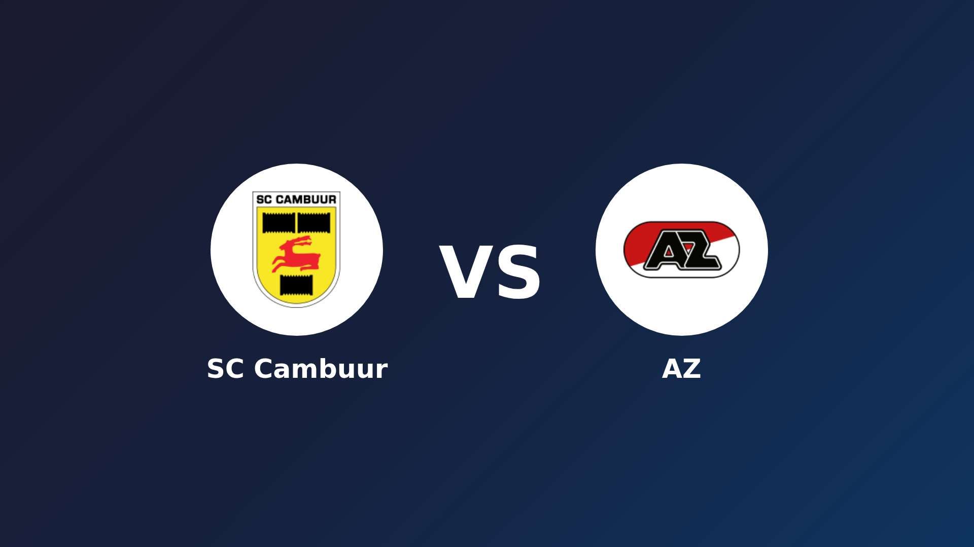 SC Cambuur vs AZ