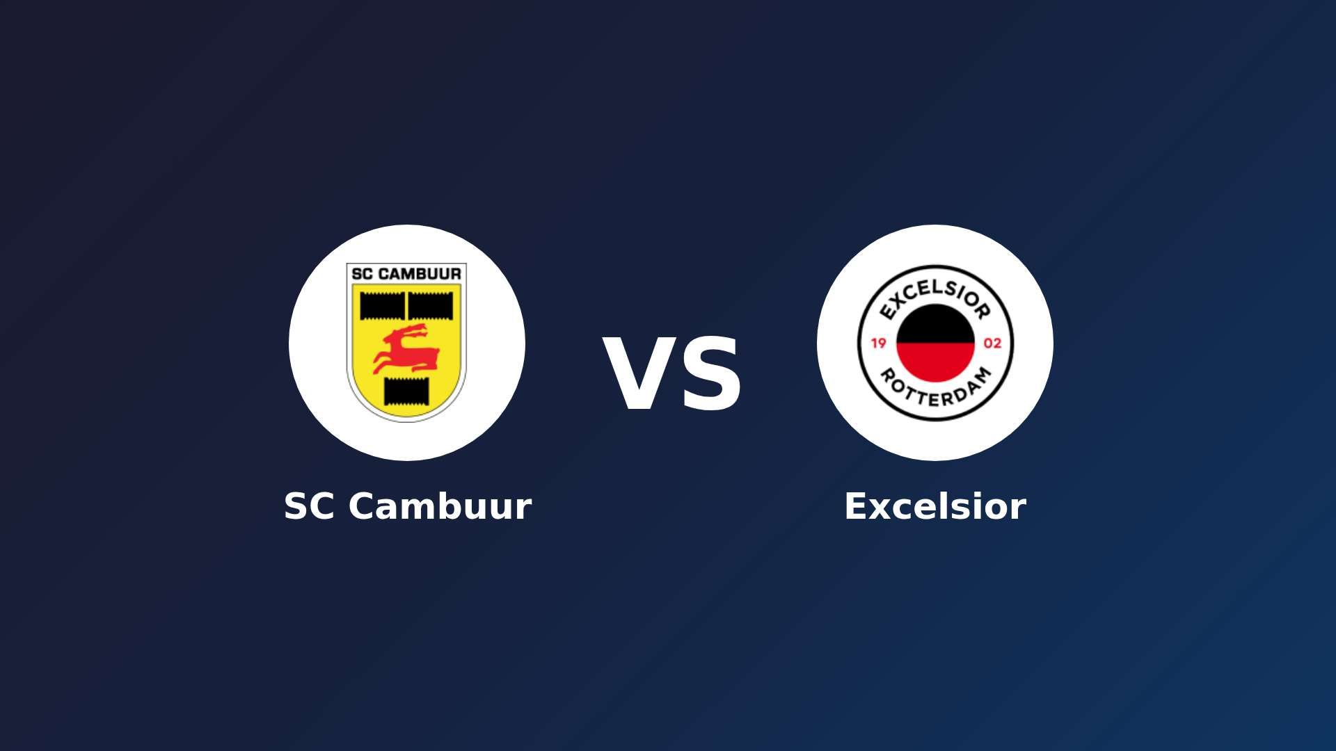 SC Cambuur vs Excelsior
