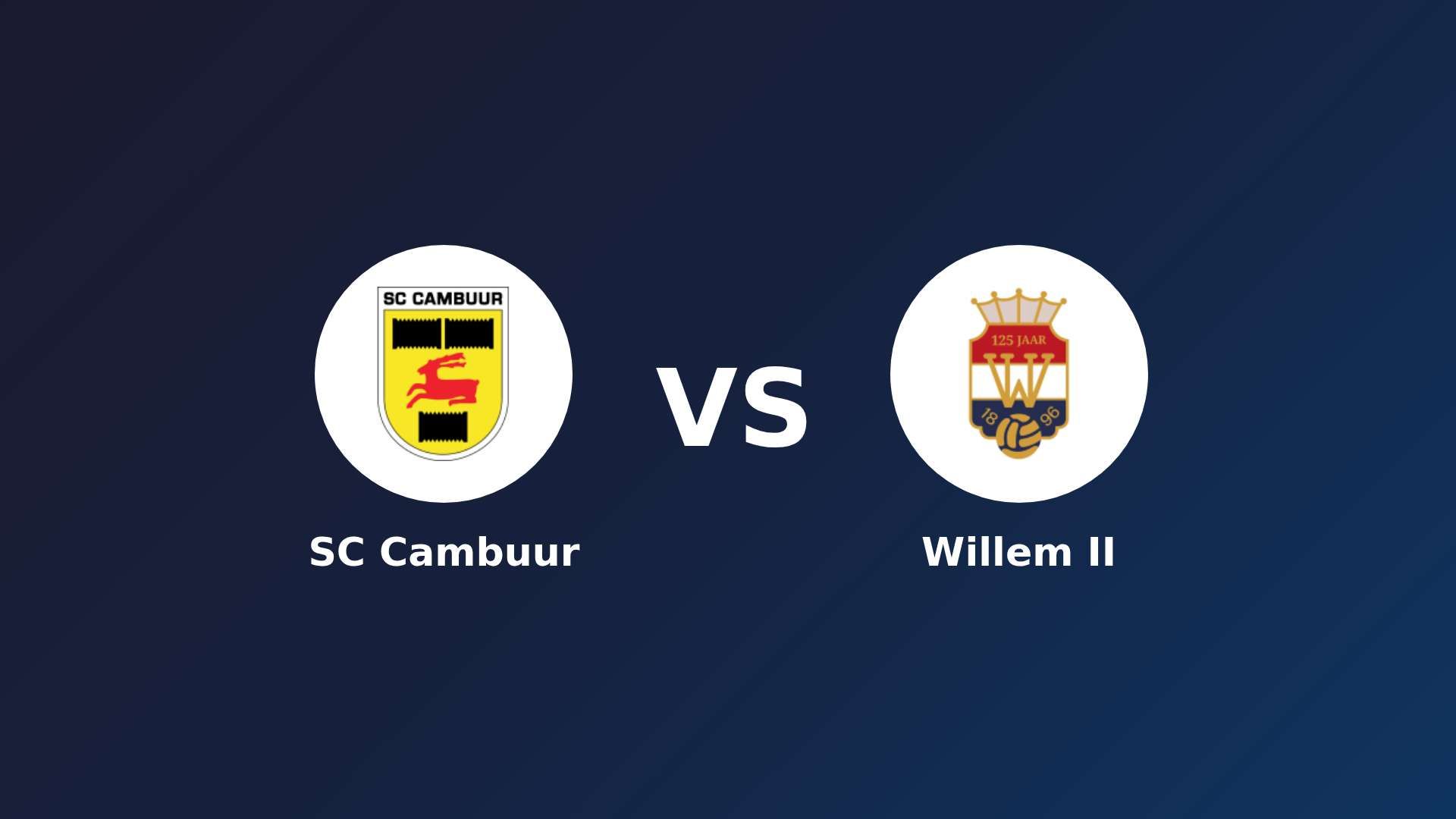 SC Cambuur vs (F)illem II