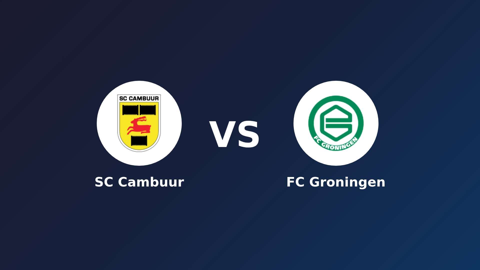 SC Cambuur vs FC Groningen