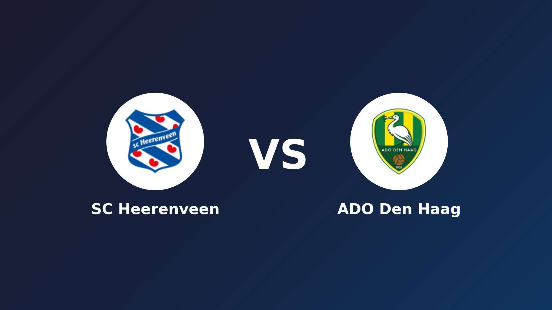 SC Heerenveen vs ADO Den Haag