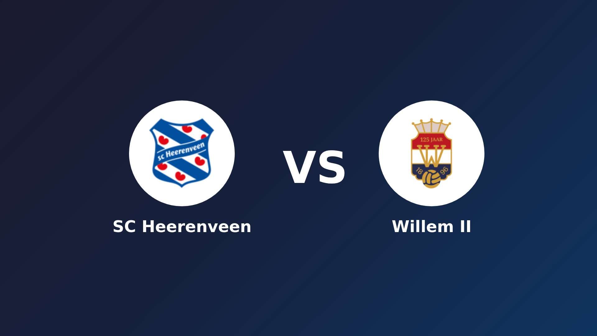 SC Heerenveen vs (F)illem II