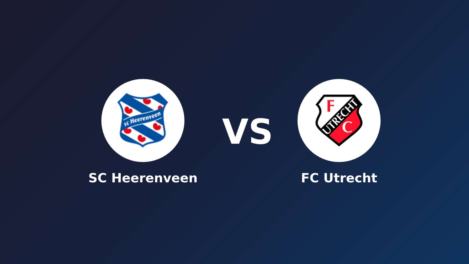 SC Heerenveen vs FC Utrecht