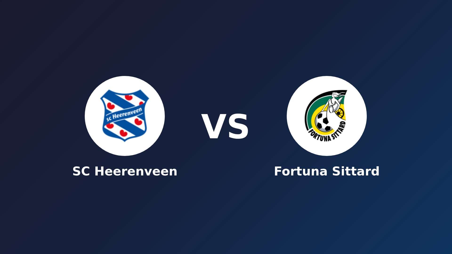 SC Heerenveen vs Fortuna Sittard