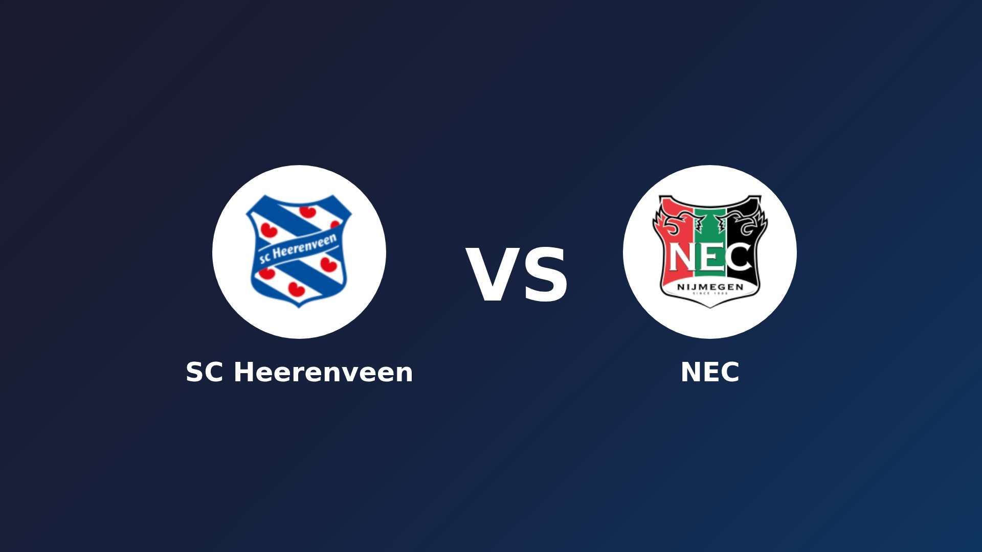 SC Heerenveen vs NEC Nijmegen