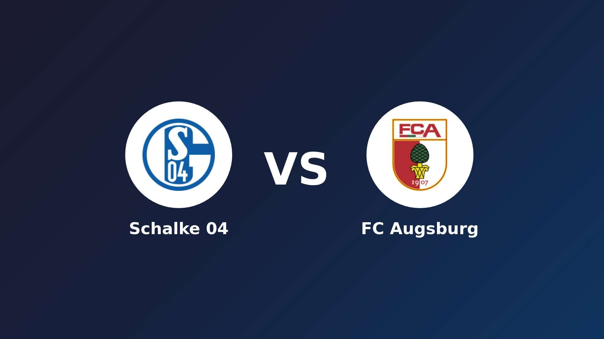 Schalke 04 vs FC Augsburg
