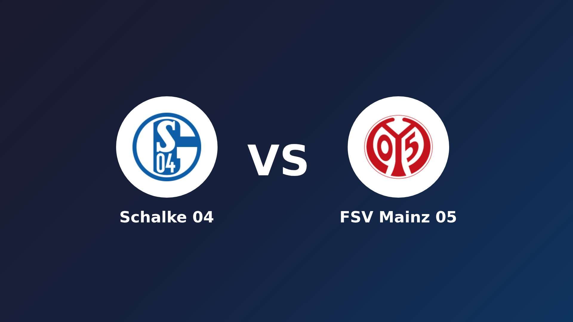 Schalke 04 vs FSV Mainz 05