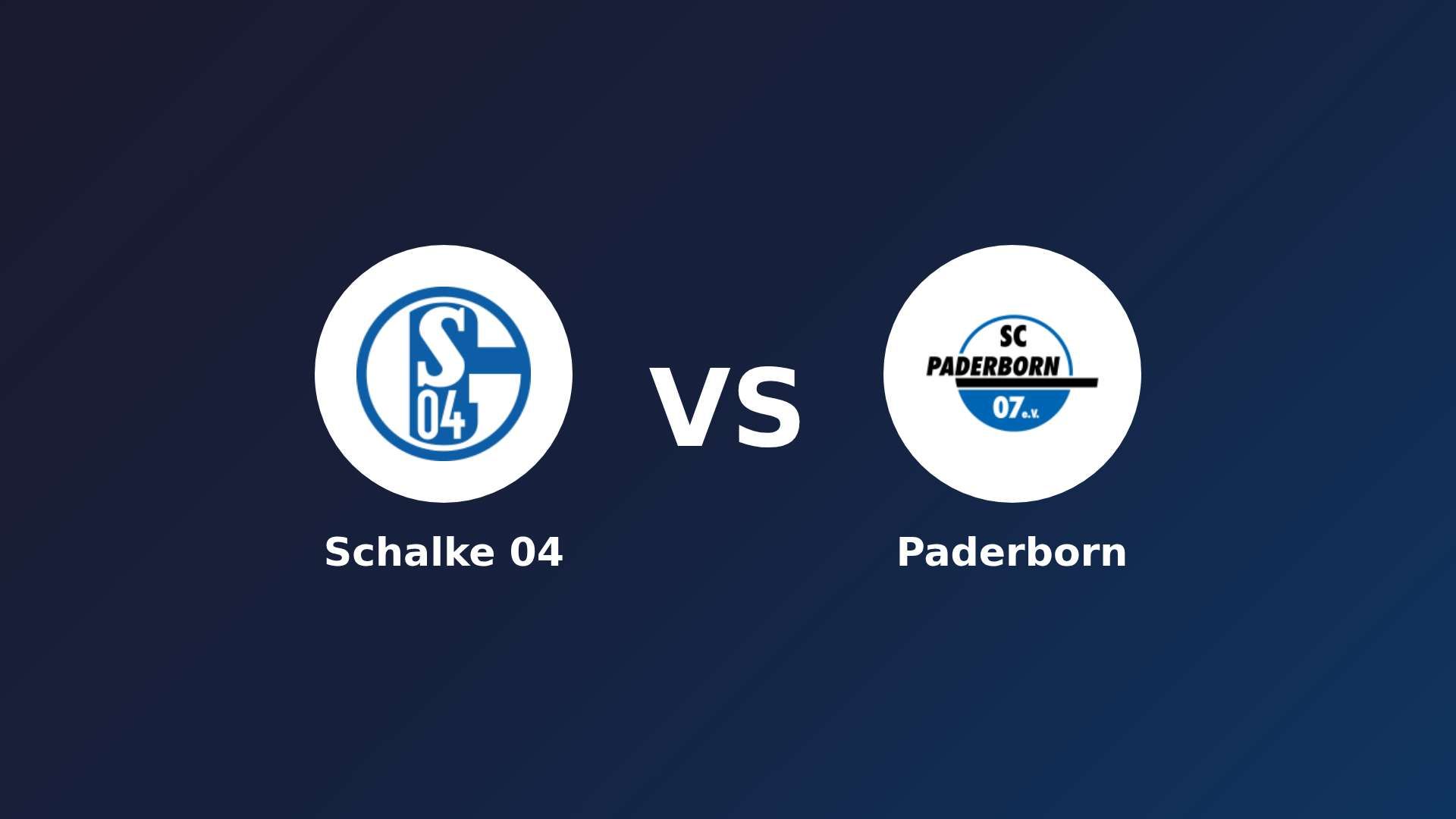 Schalke 04 vs Paderborn