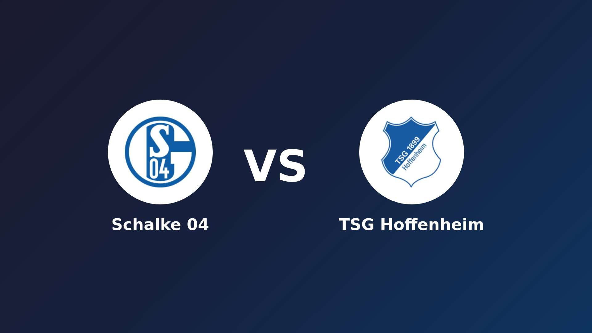 Schalke 04 vs TSG Hoffenheim