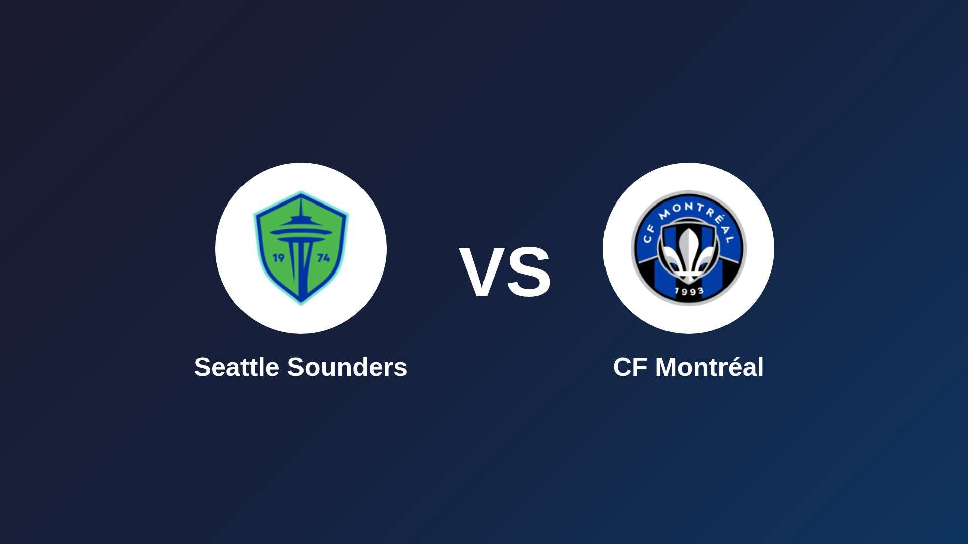 Seattle Sounders vs CF Montréal