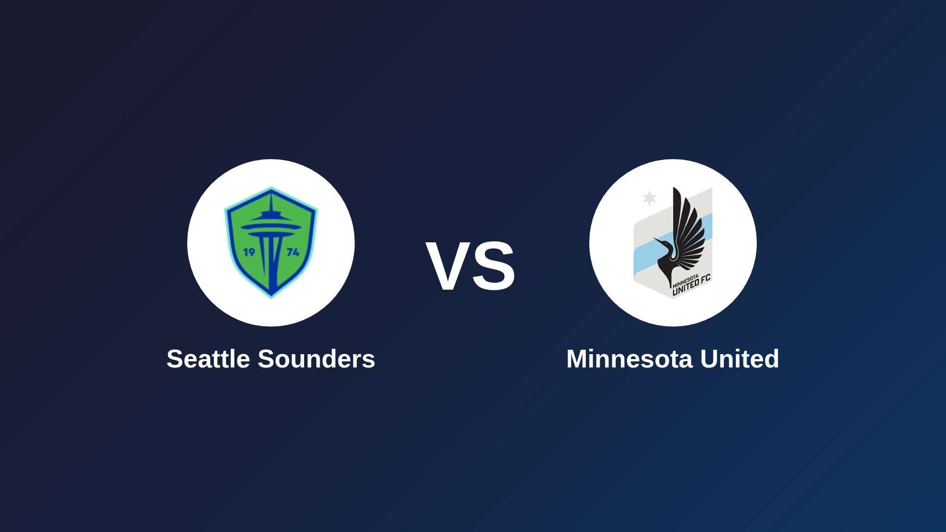 Seattle Sounders vs Minnesota United
