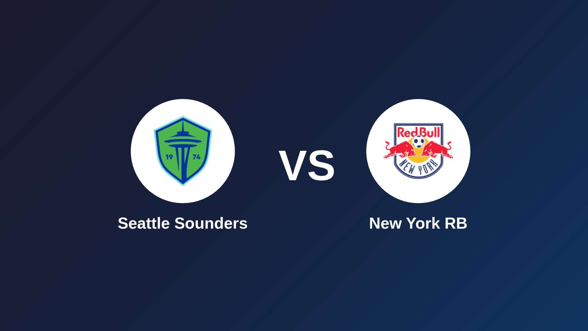 Seattle Sounders vs New York RB
