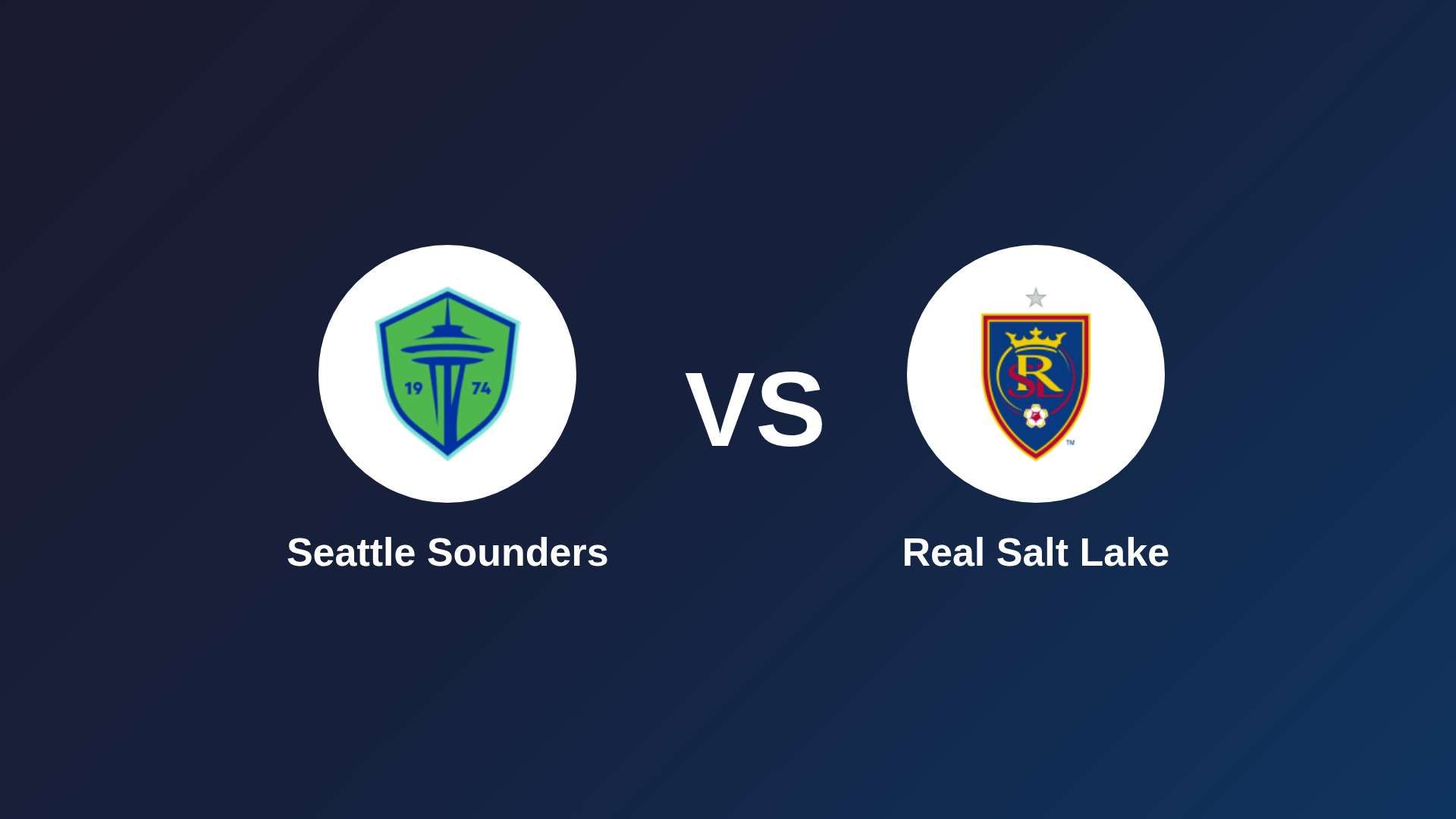 Seattle Sounders vs Real Salt Lake